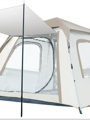 4/5/6person Outdoor Camping Tent, Large D-Door Automatic Tent, Easy to Set up Tent, Waterproof, Spacious, Lightweight and Portable Tent, Suitable for Outdoor Hiking Trips