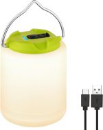LED Camping Lantern, Rechargeable Camping Light, 4 Modes Outdoor Flashlights Lanterns with 1000LM, Water Resistant Portable Emergency Camp Light for Hurricane Hiking Survival Kits - Green