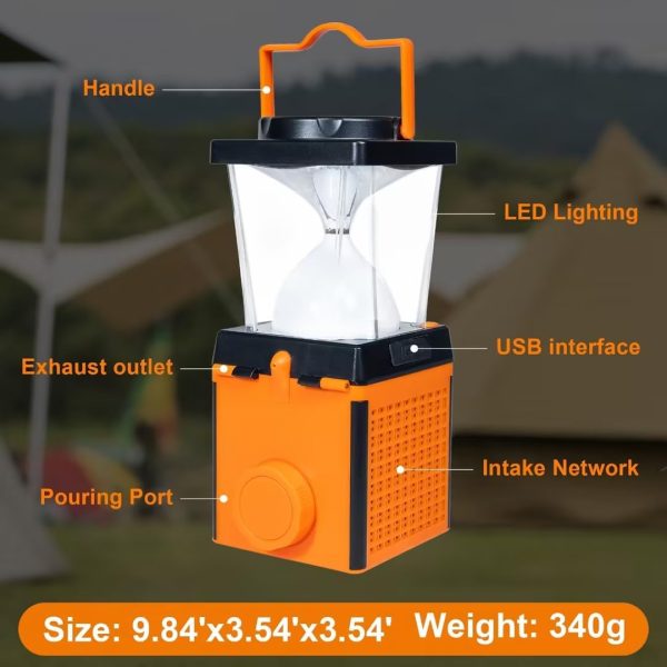 Eco-Friendly Saltwater Camping Lantern, Outdoor Survival Tool Essential Lamp, Emergency Power Outage Lantern Without Batteries, Suitable for Hurricanes, Hard rain