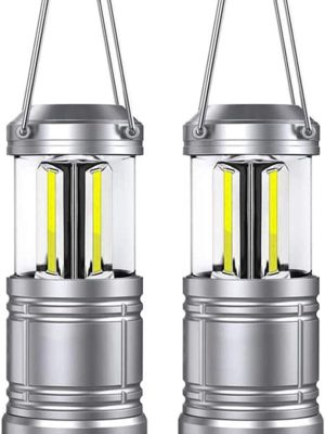 2 Pack LED Camping Lantern - 500 Lumens ,Collapsible LED Lanterns for Hurricane, Emergency,Storms, Outage