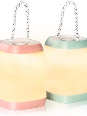 LED Camping Light 2 Pack Portable LED Tent Lantern 3 Modes for Backpacking Camping Hiking Emergency Light Battery Powered Lamp for Outdoor and Indoor