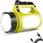 Rechargeable LED Lantern, Camping Essentials, 1000LM, 5 Light Modes, Power Bank,  Waterproof, Lantern Flashlight for Hurricane Emergency, Hiking, Home and More, USB Cable Included